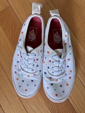 Vans corduroy heart sneakers